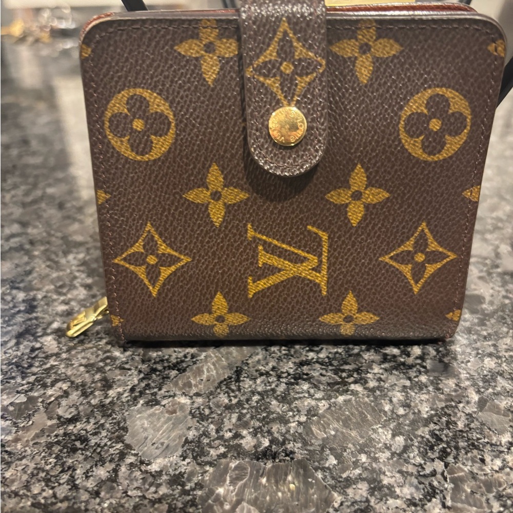 Louis Vuitton Brown and Gold Monogram Wallet